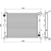 Радиатор охлаждения двигателя MAGNETI MARELLI 350 21 390 900 0 350213946000 21268510 BM946