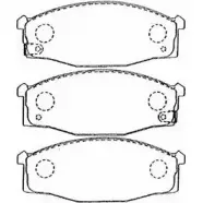 Тормозные колодки дисковые, комплект AISIN B1N031 59956420 KPPZON 2