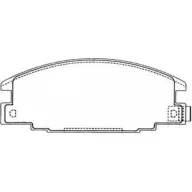 Тормозные колодки дисковые, комплект AISIN 5411450605892 ASN-191 60044308 H SK3OAF