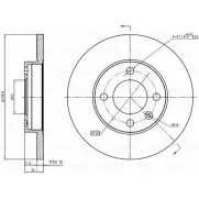 Тормозной диск Bosch 0 986 BB4 353 Seat Toledo (1L) 1 Хэтчбек 1.8 16V 125 л.с. 1991 – 1999 ENOJIZ2 DFD 3300