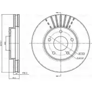 Тормозной диск Bosch 0 986 BB4 346 IRBB19 D FD4107 Nissan Almera Tino