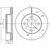 Тормозной диск Bosch DFD60 44 0 986 BB4 354 CY1WTH 61953740