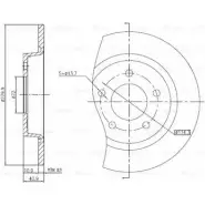 Тормозной диск Bosch IJLUE DF T3276 Mazda 3 (BK) 1 Хэтчбек 2.0 141 л.с. 2004 – 2006 0 986 BB4 317