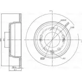 Тормозной диск Bosch DFT 0581 DB5EW 0 986 BB4 323 Hyundai ix35 (LM, EL) 1 Кроссовер 2.0 152 л.с. 2014 – наст. время