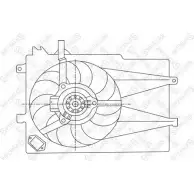 Вентилятор радиатора двигателя STELLOX Fiat Palio (178) 1 Универсал 1.2 60 л.с. 1997 – 2002 JQAHD2Q 29-99204-SX PUSL XP3