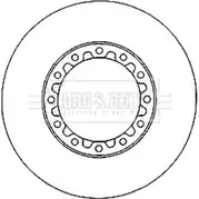 Тормозной диск BORG & BECK Z6Q9PI M 030C BBD6025S 134160725