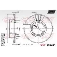 Тормозной диск MAXTECH 134179853 R6NDRFF 8 65214 865214.6880
