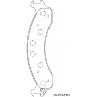 Тормозные колодки, дисковые, комплект ASIMCO QK BU3 136002367 3NZAW KD6313
