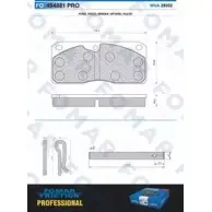 Тормозные колодки, дисковые, комплект FOMAR FRICTION 29 302 FO 494881 160820103 KZRGNQ