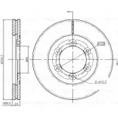 Тормозной диск Bosch DF D0007 192618941 0 986 BB4 365 6CYEAM