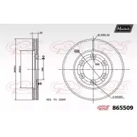 Тормозной диск MAXTECH ZNLIKJ 8655 09 192618959 865509.0000