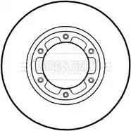 Тормозной диск BORG & BECK BBD6019S P 3BUM DHQ4B2 192672233
