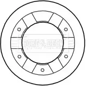 Тормозной диск BORG & BECK DU0WQK BBD5291 M48 E4 192786975