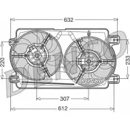 Вентилятор радиатора двигателя NPS PDBC5 233038294 9 PUOFY0 DER01018