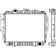 Радиатор охлаждения двигателя SAKURA AUTOMOTIVE 1131-0202 325321784 0071131020201 Y7 FCQ