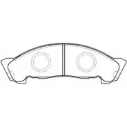 Тормозные колодки, дисковые, комплект HSB 573149070 HP9204 18791 W 7D3DFN