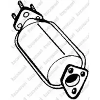 Катализатор BOSAL 1191809523 OD M6OR 55ZPEG 098-759