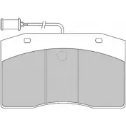 Тормозные колодки, дисковые, комплект ABEX 1192224886 G6929 HC44A2 291 86