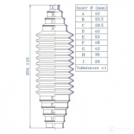 Пыльник рулевой рейки GKN SPIDAN 4019064352020 8948 84280 WI2PA U - Изображение 2