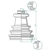Пыльник шруса GKN SPIDAN 4019064356486 1416621353 VQZ2 5H 190975 - Изображение 3