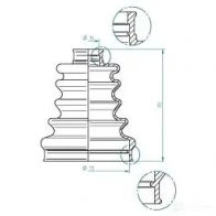 Пыльник шруса GKN SPIDAN S D1OP 1416621352 190974 4019064356479 - Изображение 8