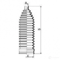 Пыльник рулевой рейки GKN SPIDAN 8696 4019064646334 84021 S5LZ W8 - Изображение 2