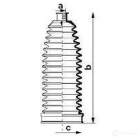 Пыльник рулевой рейки GKN SPIDAN 4019064421993 84078 SVZZBJ R 8748 - Изображение 2