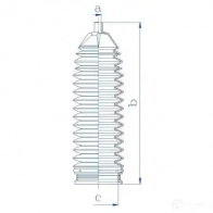 Пыльник рулевой рейки GKN SPIDAN YNJ MS8B 8791 4019064789024 84121 - Изображение 2