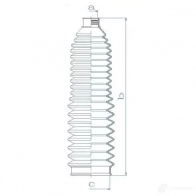 Пыльник рулевой рейки GKN SPIDAN 84111 4019064782988 8781 GFJ P5PU - Изображение 2