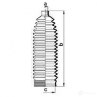 Пыльник рулевой рейки GKN SPIDAN 84059 8730 4019064421801 3R69 241 - Изображение 2