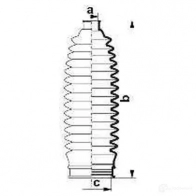 Пыльник рулевой рейки GKN SPIDAN 84087 VD51 KPB 8757 4019064422082 - Изображение 2