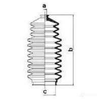 Пыльник рулевой рейки GKN SPIDAN J Y1VL1W 8503 4019064428015 83816 - Изображение 2