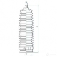 Пыльник рулевой рейки GKN SPIDAN 84222 4019064334613 8891 6TPH FRE - Изображение 2