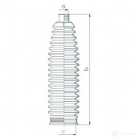 Пыльник рулевой рейки GKN SPIDAN L IW8FXH 4019064334743 8904 84235 - Изображение 2