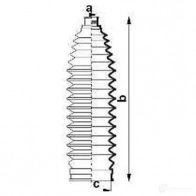 Пыльник рулевой рейки GKN SPIDAN 8726 84055 4019064421764 038C 6K - Изображение 2