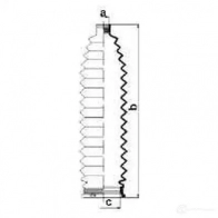 Пыльник рулевой рейки GKN SPIDAN 8675 BYBE 2E6 4019064646112 83999 - Изображение 2