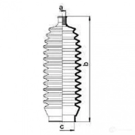 Пыльник рулевой рейки GKN SPIDAN 83868 4019064428534 8555 75Y4 7 - Изображение 2