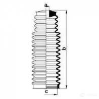 Пыльник рулевой рейки GKN SPIDAN 8552 4019064428503 83865 R0YPG W - Изображение 2