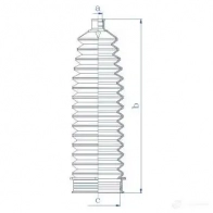 Пыльник рулевой рейки GKN SPIDAN 4019064344186 PN U5Y 84127 8797 - Изображение 2