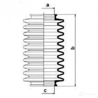 Пыльник рулевой рейки GKN SPIDAN 4019064202684 83779 F 5F14 8471 - Изображение 2