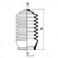 Пыльник рулевой рейки GKN SPIDAN 4019064202424 YW7 RP 8445 83750 - Изображение 2