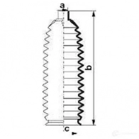 Пыльник рулевой рейки GKN SPIDAN 8723 Y7 4YM46 84052 4019064421733 - Изображение 2