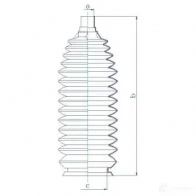 Пыльник рулевой рейки GKN SPIDAN 84198 8867 GC 3G18O 4019064099536 - Изображение 2