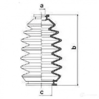 Пыльник рулевой рейки GKN SPIDAN 4019064202899 8492 S W83I 83802 - Изображение 2