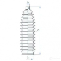 Пыльник рулевой рейки GKN SPIDAN 4019064334453 I2 FS48C 84206 8875 - Изображение 2