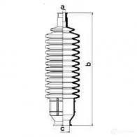 Пыльник рулевой рейки GKN SPIDAN V 0S5W 83514 8277 4019064200147 - Изображение 2