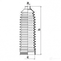 Пыльник рулевой рейки GKN SPIDAN 8566 4019064428640 83879 D NDZVY - Изображение 2