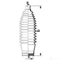 Пыльник рулевой рейки GKN SPIDAN 4019064421665 IE44 B 8717 84045 - Изображение 2