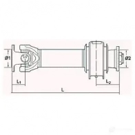 Кардан, карданный вал SPIDAN 3422 J R3PFL 28002 4019064647669