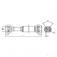 Кардан, карданный вал SPIDAN 3415 Q22XB5 Z 4019064647553 27991 - Изображение 4